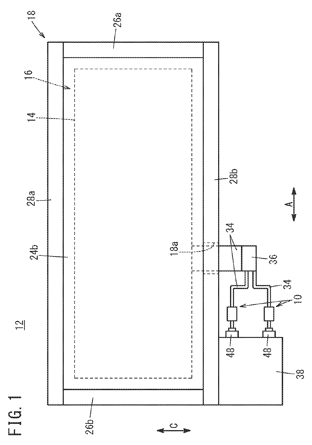 Cable fixing structure