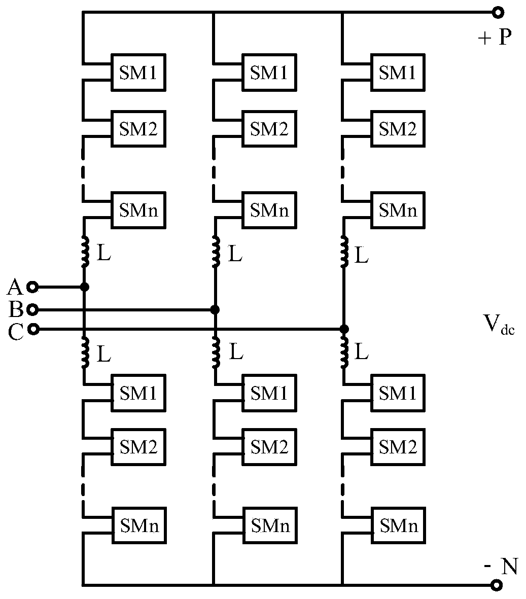 A snubber circuit for a half-full-bridge sub-module of a modular multilevel converter