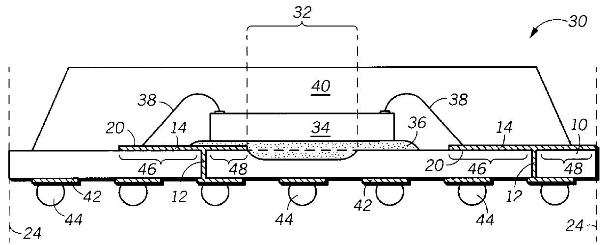 Method for plating using nested plating buses and semiconductor device having the same