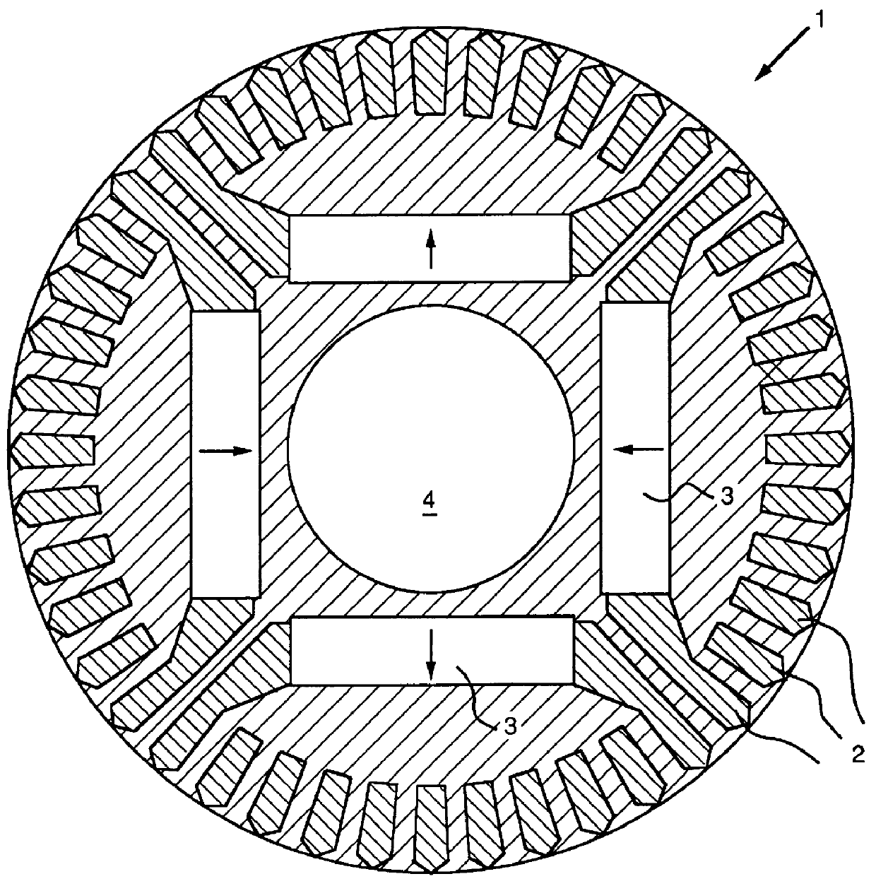 Method of fabricating a permanent magnet line start motor having magnets outside the starting cage