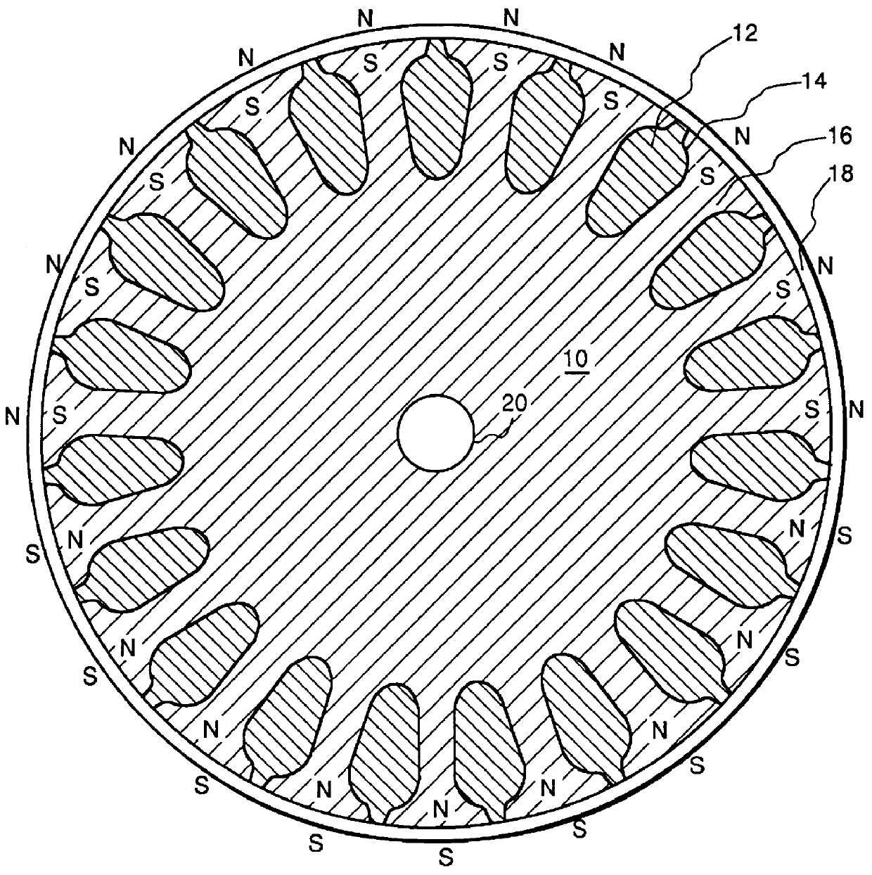 Method of fabricating a permanent magnet line start motor having magnets outside the starting cage