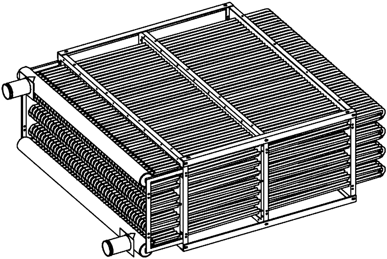 Shell tubular secondary spray condenser for cooling tower