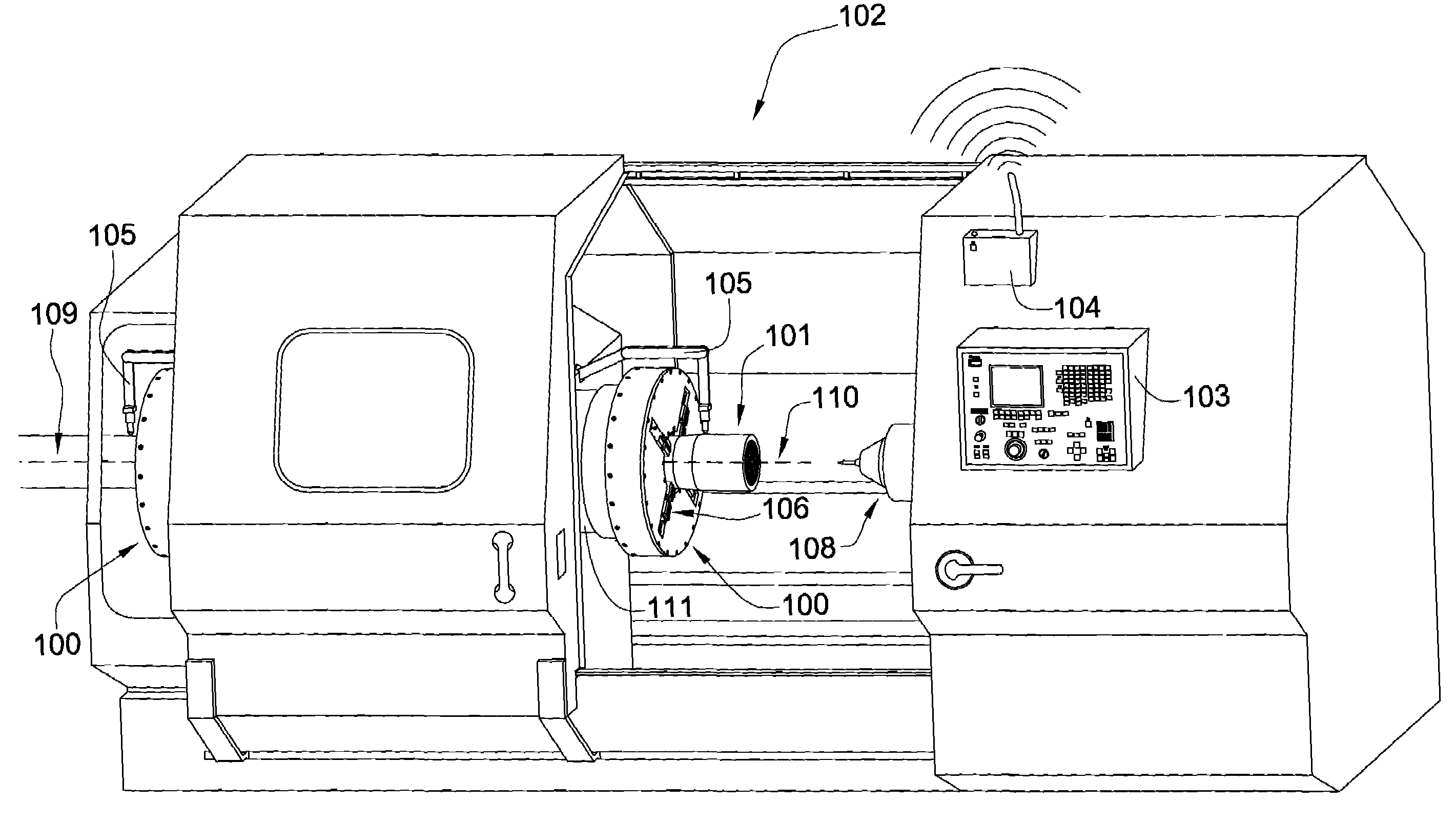 Hydraulic chuck with independently moveable jaws