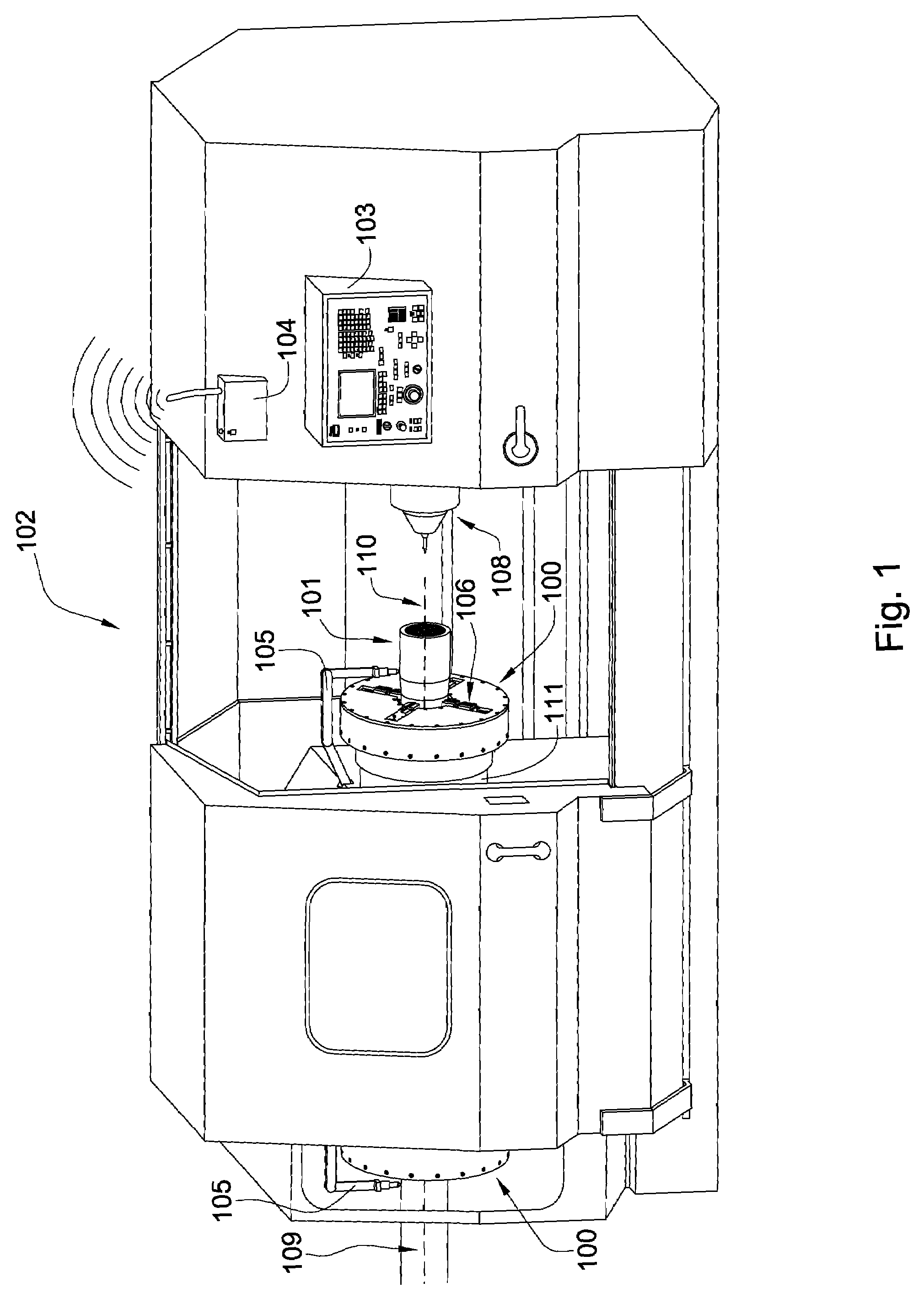 Hydraulic chuck with independently moveable jaws