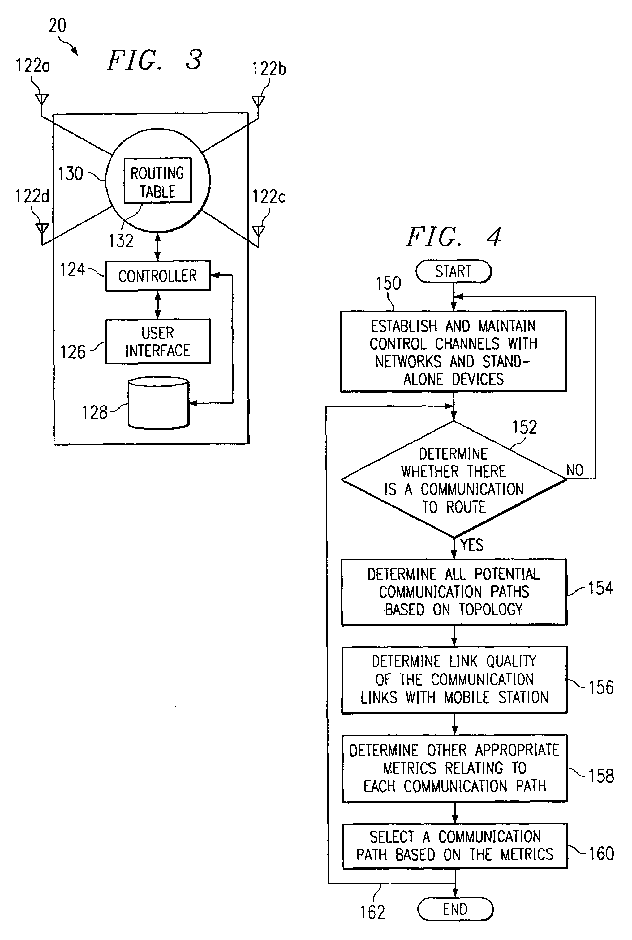 System and method for routing communications based on wireless communication link quality