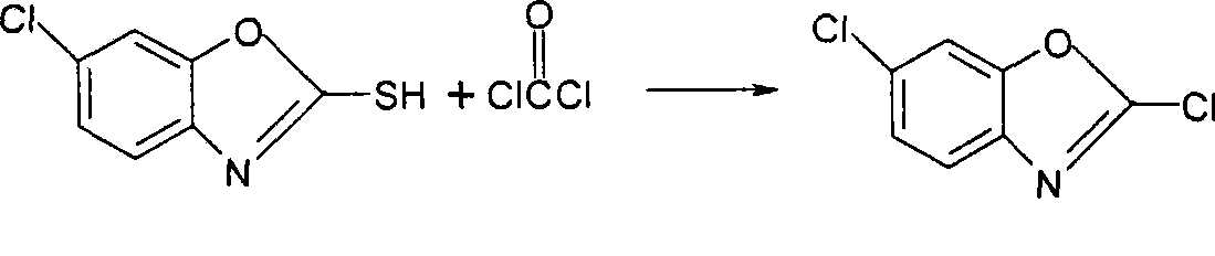 Method for synthesizing 2,6-dichlorobenzoxazole