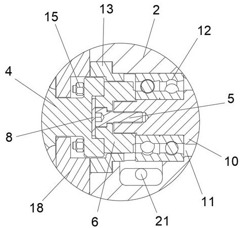 Cantilever connecting structure for roots pump or screw pump