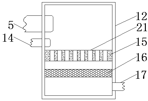 High-security desulfuration and denitration dust collector