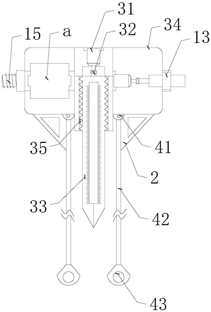 A high-altitude deflection measuring device for I-shaped large plate beams