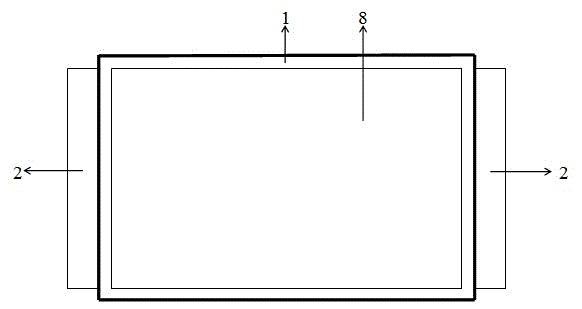 OLED (organic light-emitting diode) display unit and OLED spliced display screen with same