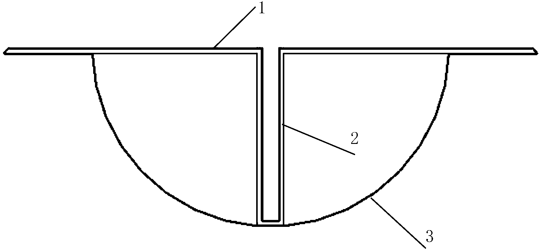 Manufacturing and construction method of air bag type concrete engineering deformation joint water stop type cavity die