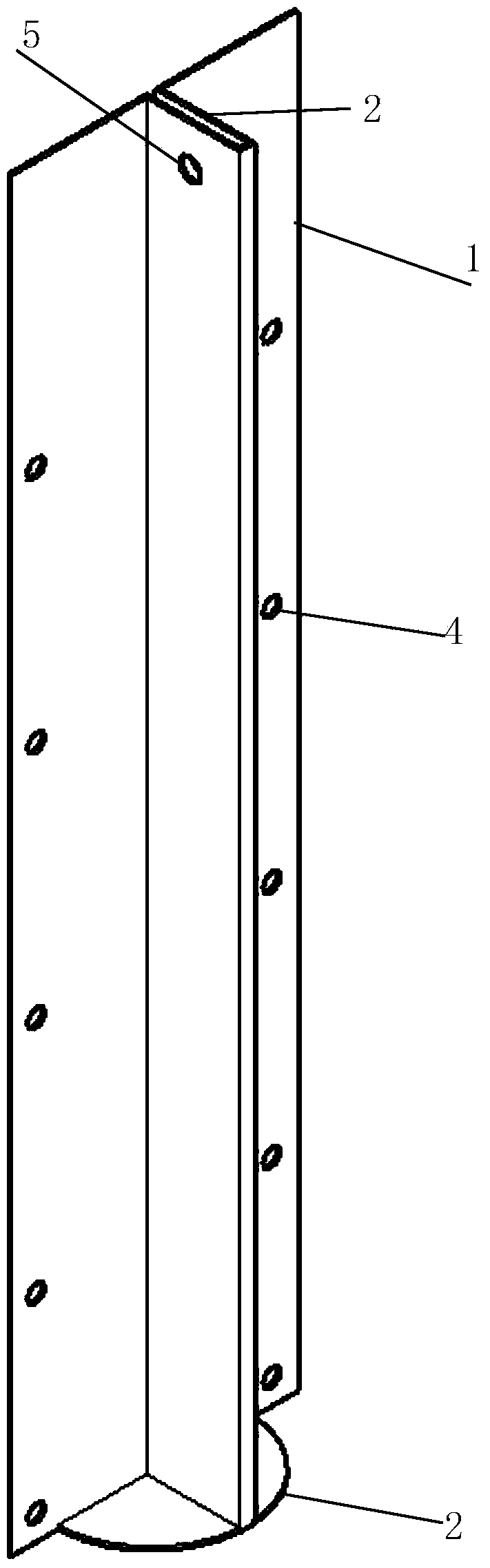 Manufacturing and construction method of air bag type concrete engineering deformation joint water stop type cavity die