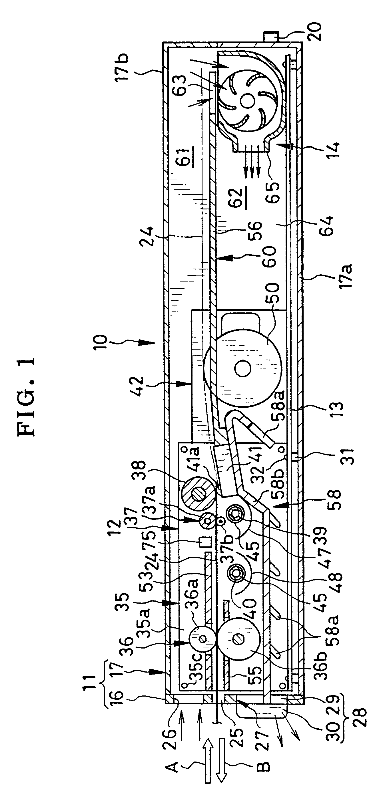 Thermal printer, thermal printing method and conveyor for recording material