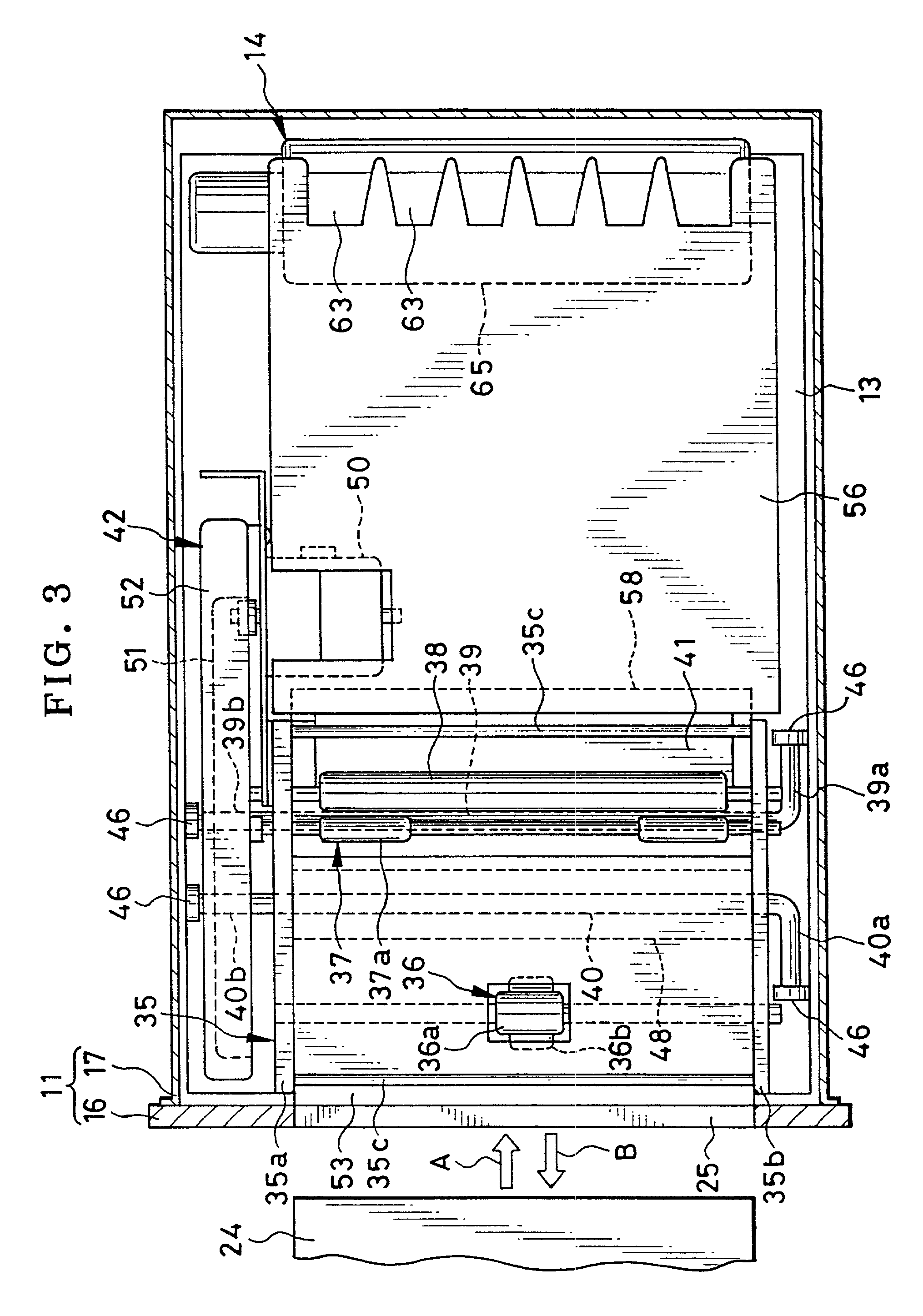 Thermal printer, thermal printing method and conveyor for recording material