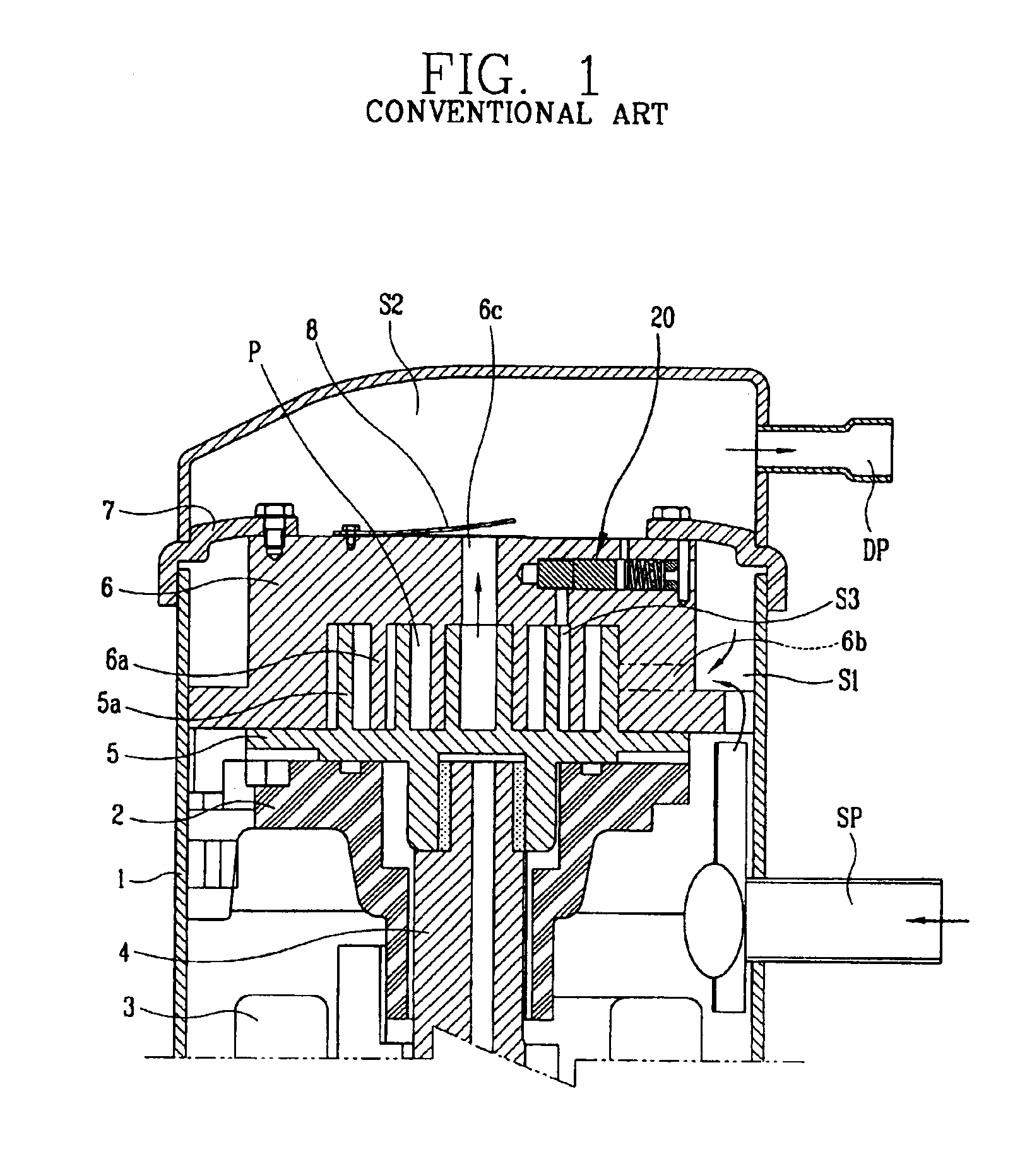 Vacuum preventing oil seal for scroll compressor