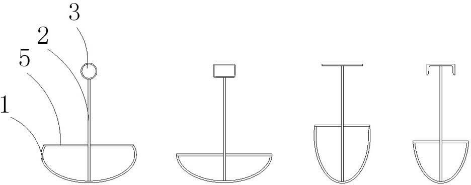 Combined elliptical section component and processing method thereof