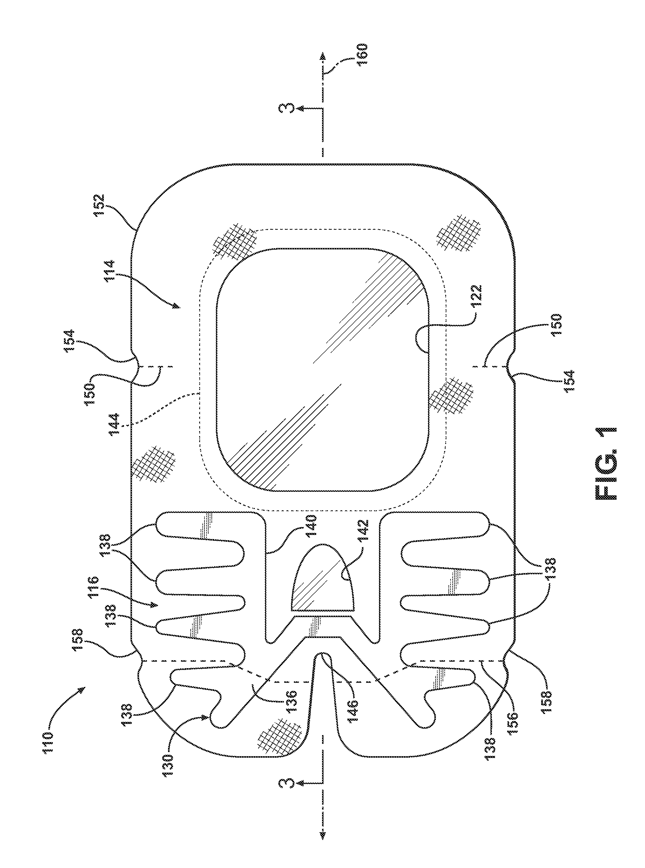 Window dressing having integral anchor