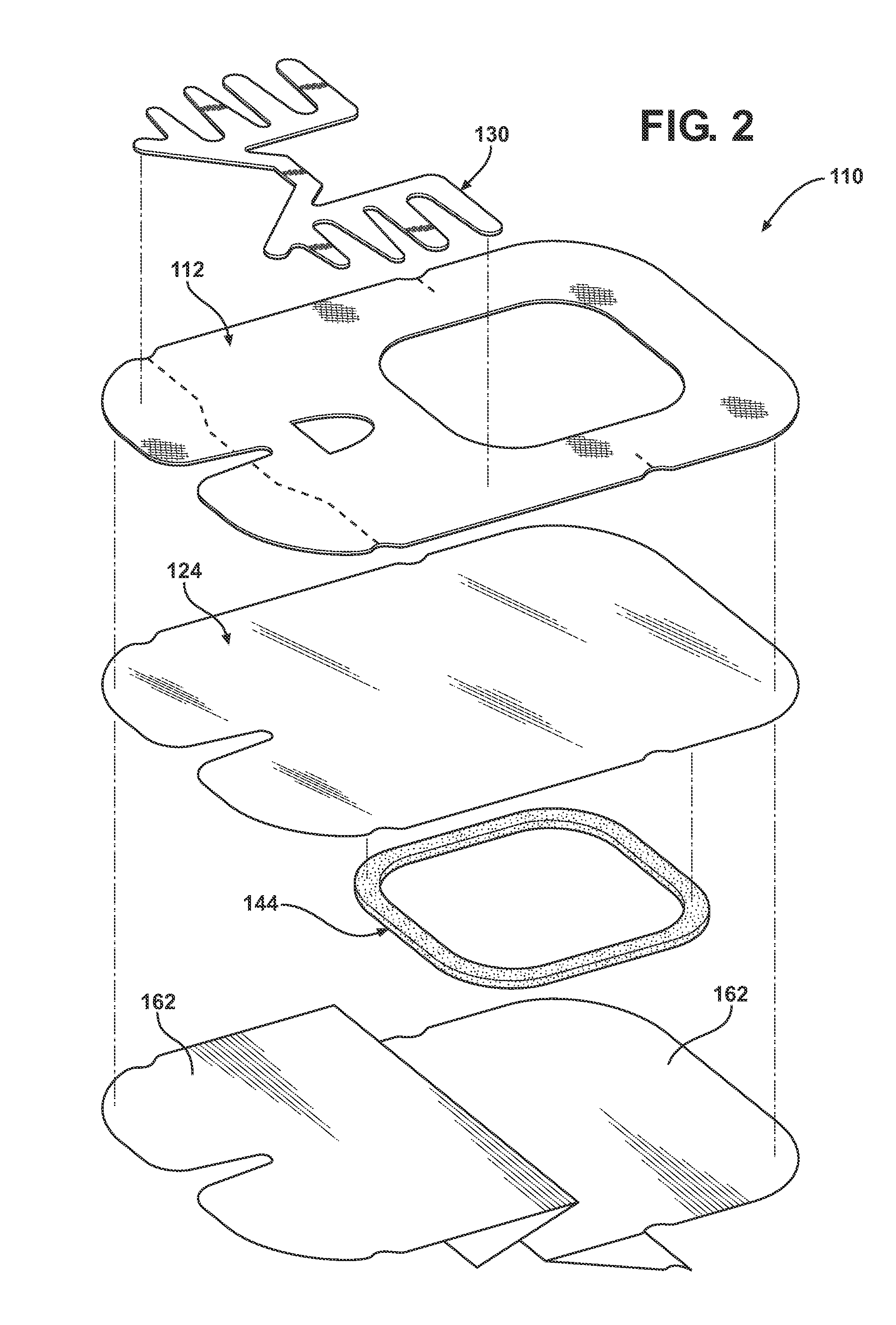 Window dressing having integral anchor