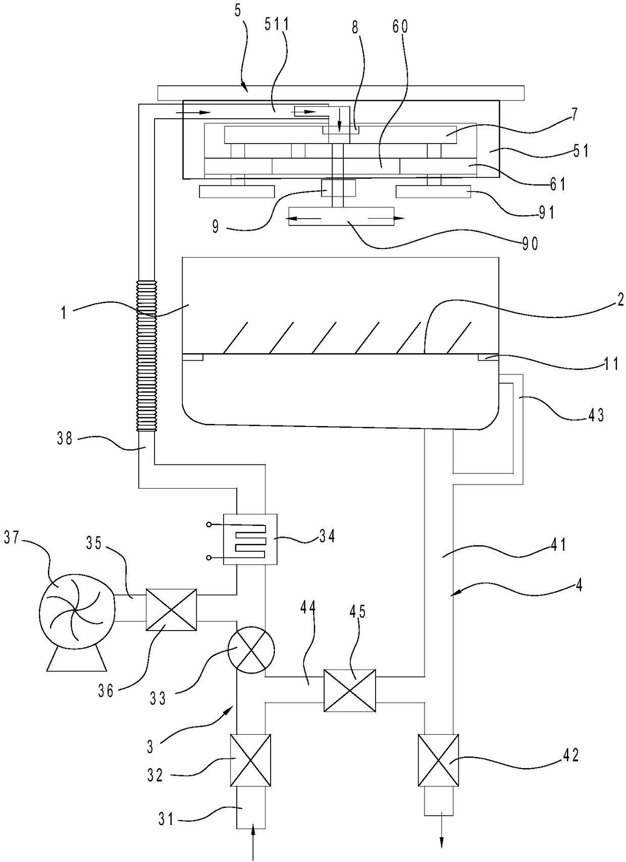 Kitchen sink dish-washing machine