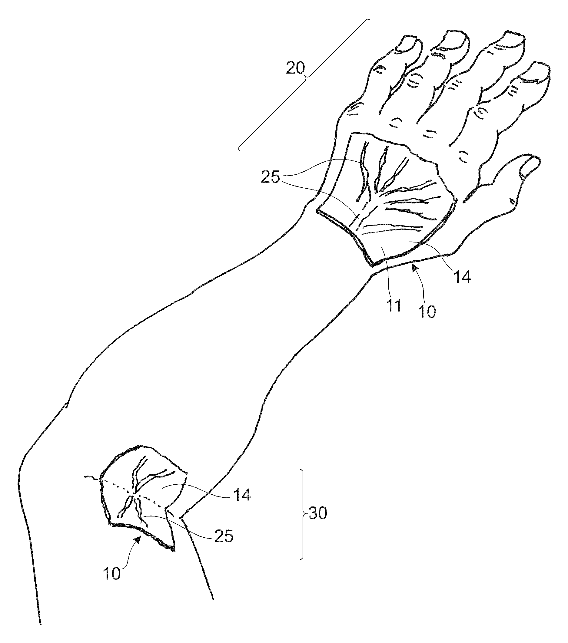 Self-cooling gel substrate for temperature differentiated imaging