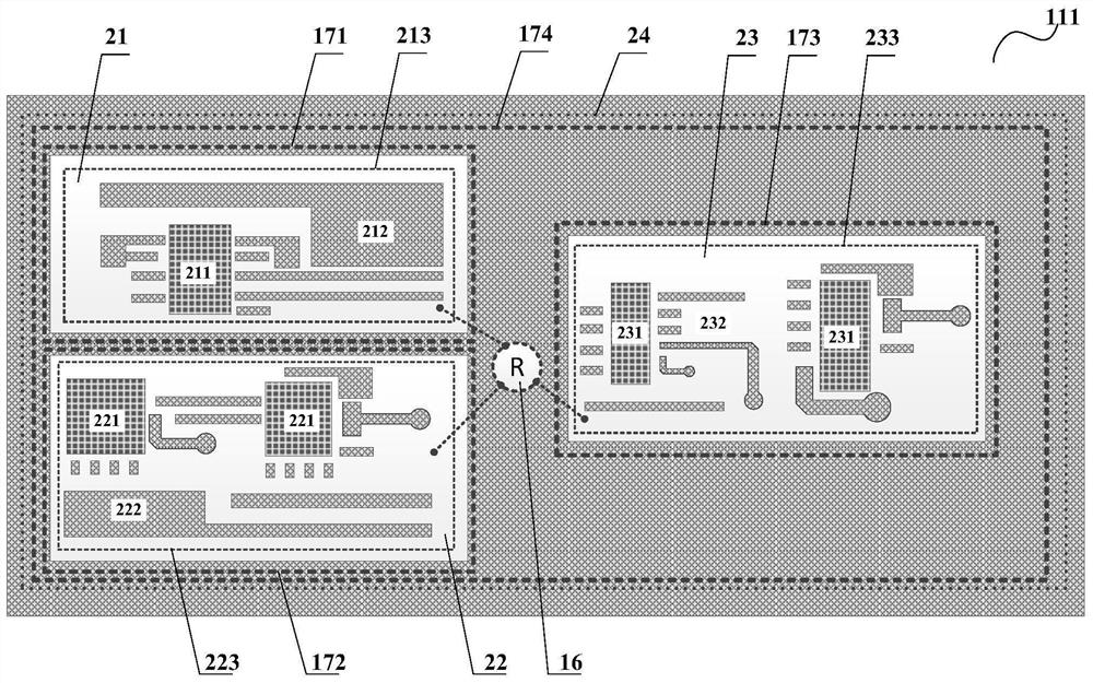 A six-layer wiring lcp packaging substrate, manufacturing method and multi-chip system-in-package structure