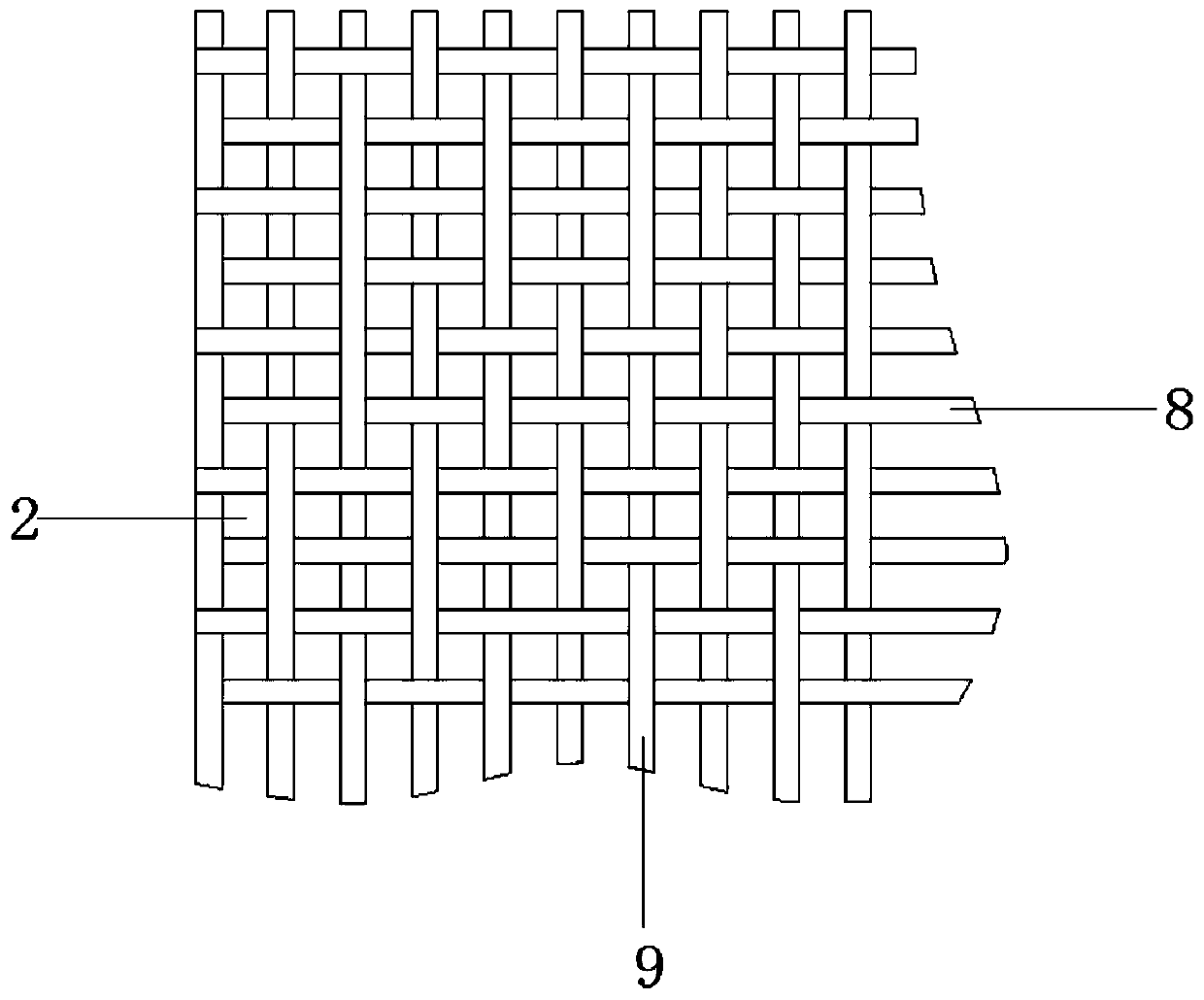 Flame-retardant polyester-spandex composite fabric