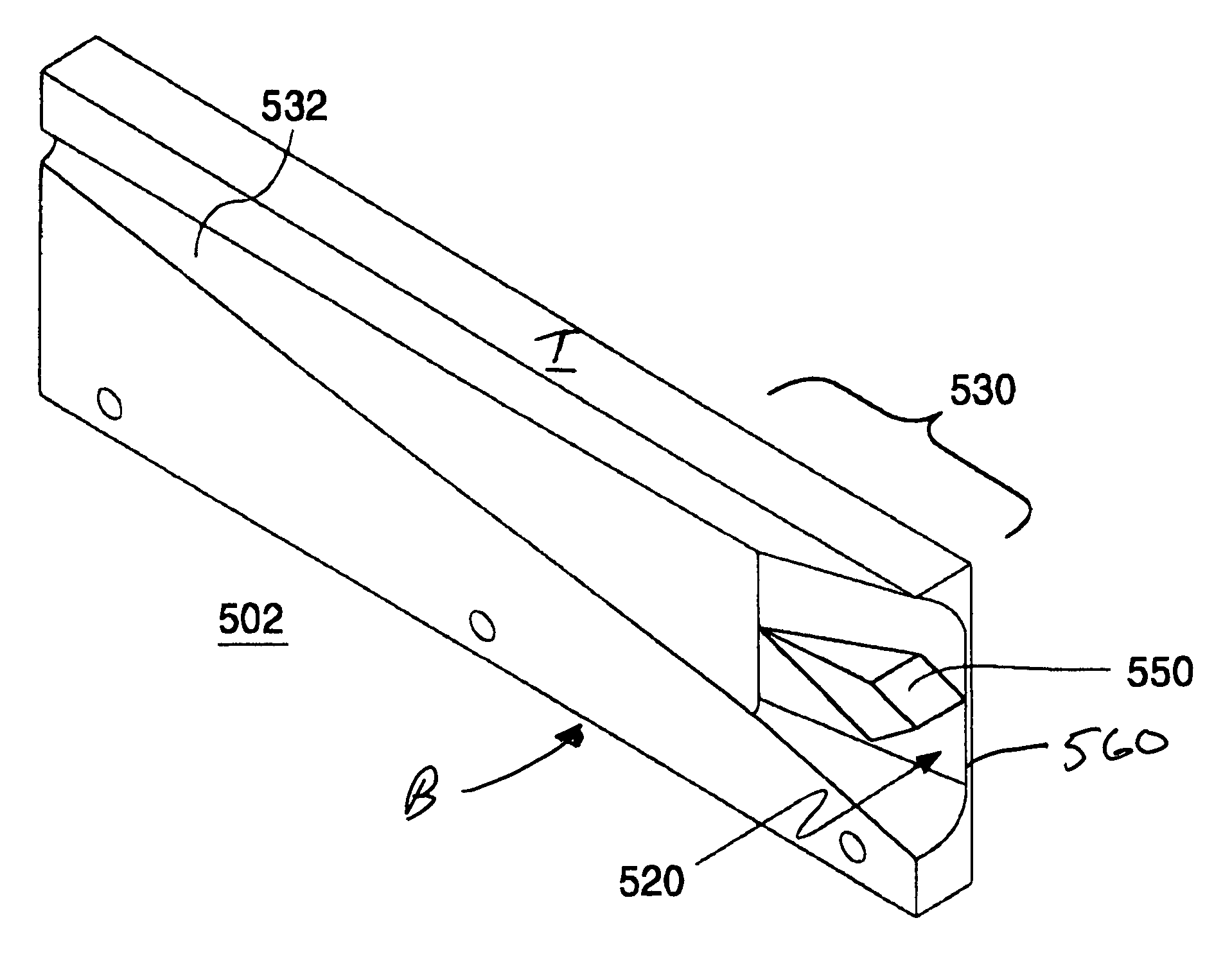 Wide aperture wire tracking with partition