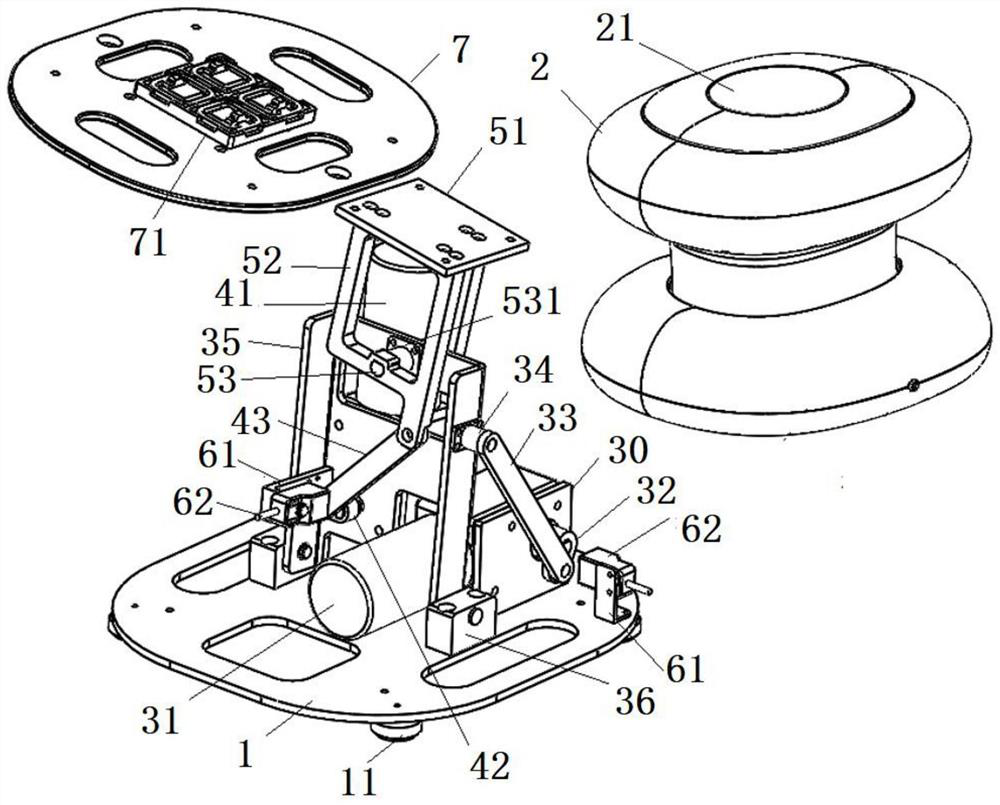 Abdomen massage device