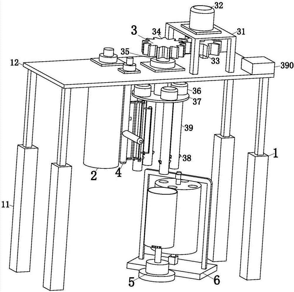 Plastic film winding device