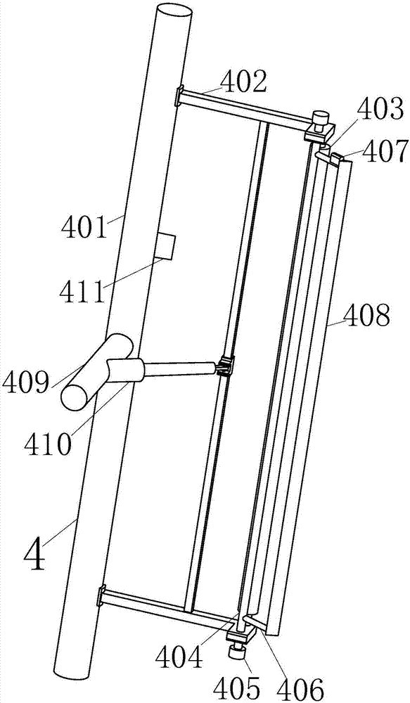 Plastic film winding device