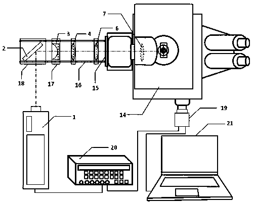 An image acquisition device and acquisition method for microparticle imaging velocimetry system