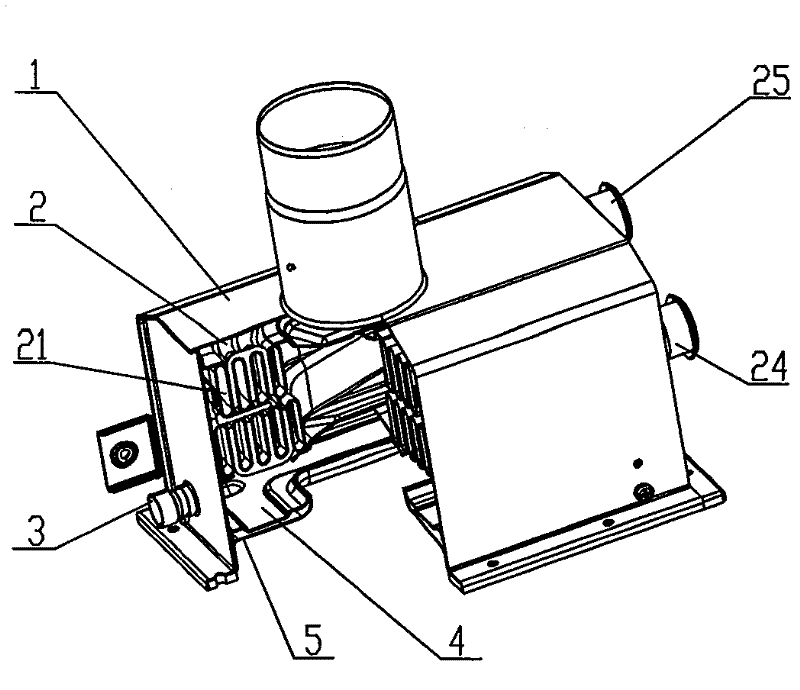 Secondary heat exchanger of condensing gas water heater