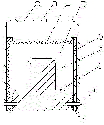 Production method of high-density long-life tungsten-molybdenum alloy crucible