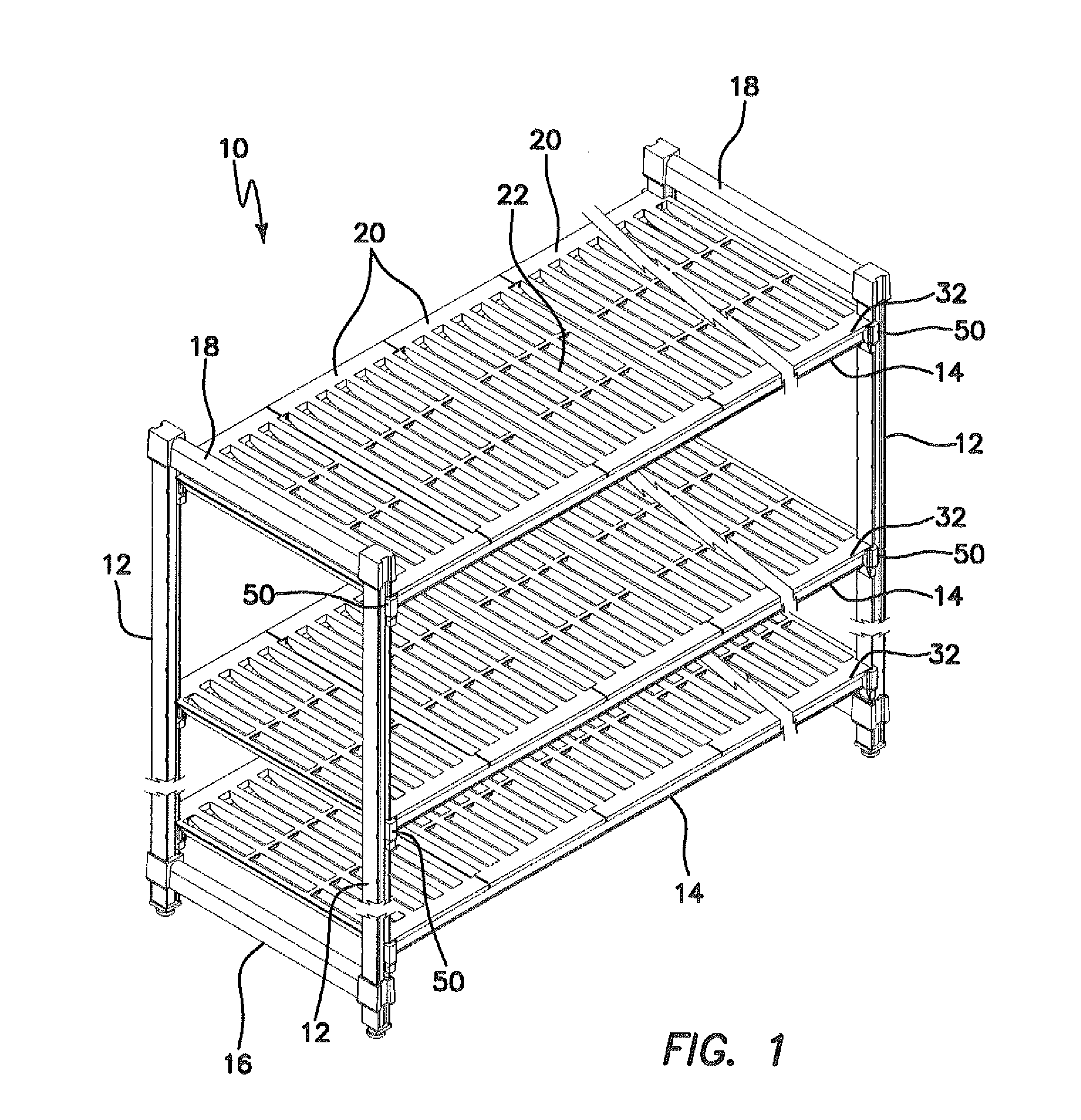 Scalable shelving system