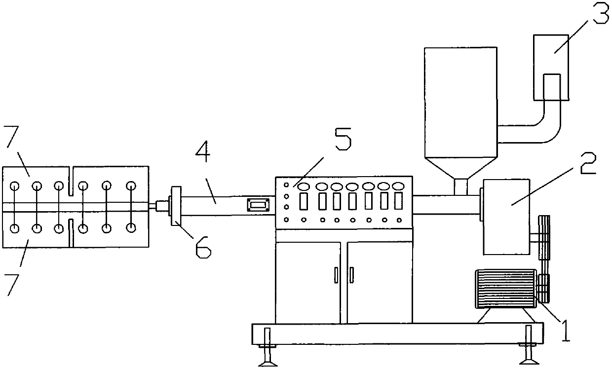 PP (propene polymer) raw material sheet material production process and device