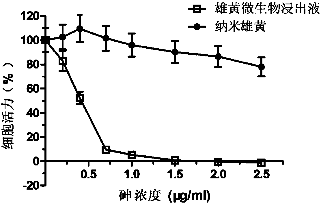 Application of realgar microbiological leaching liquid in preparation of drug for inhibiting angiogenesis