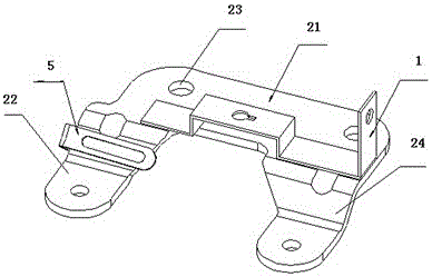 An electronic vacuum pump mounting bracket