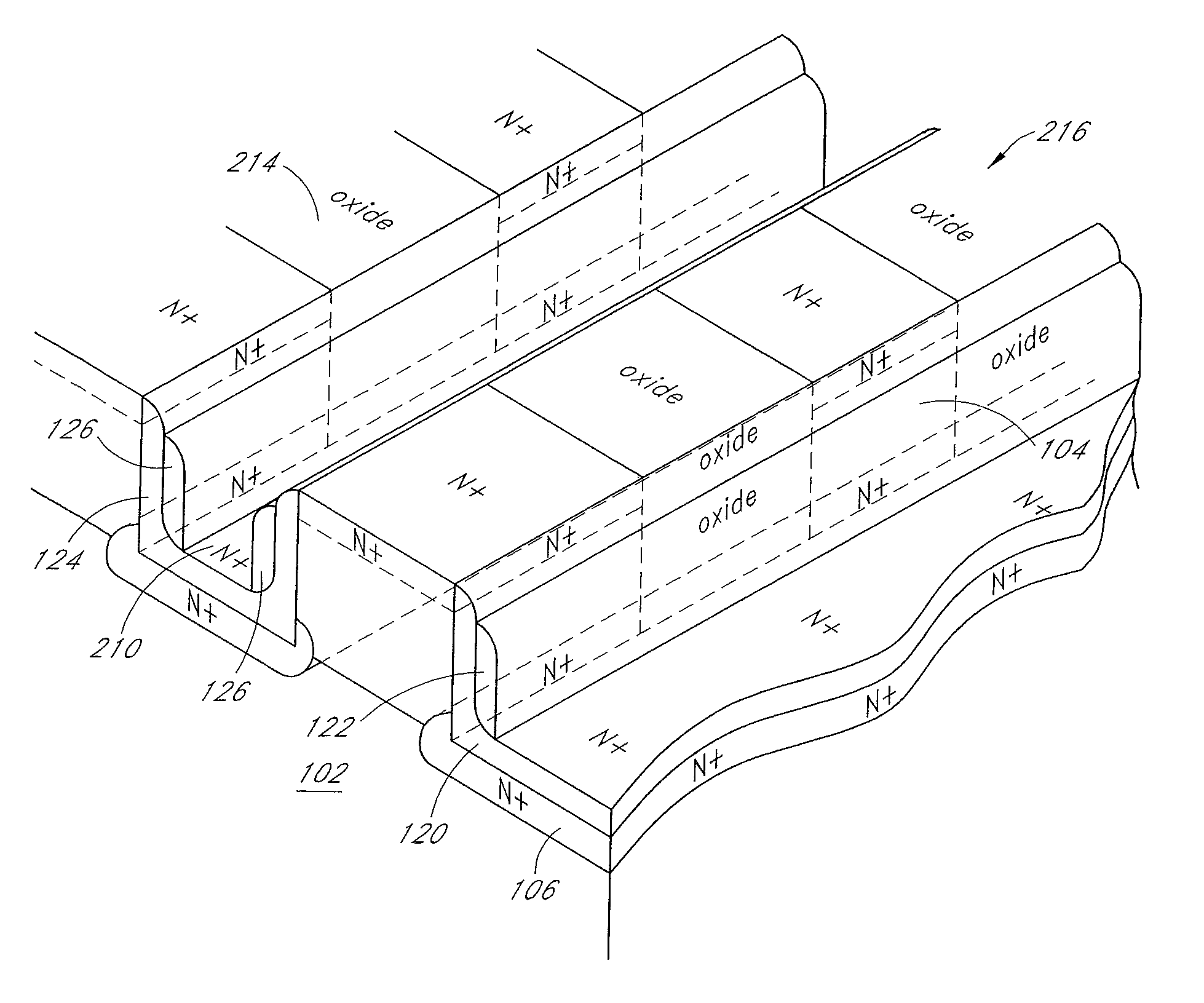 High-density single transistor vertical memory gain cell