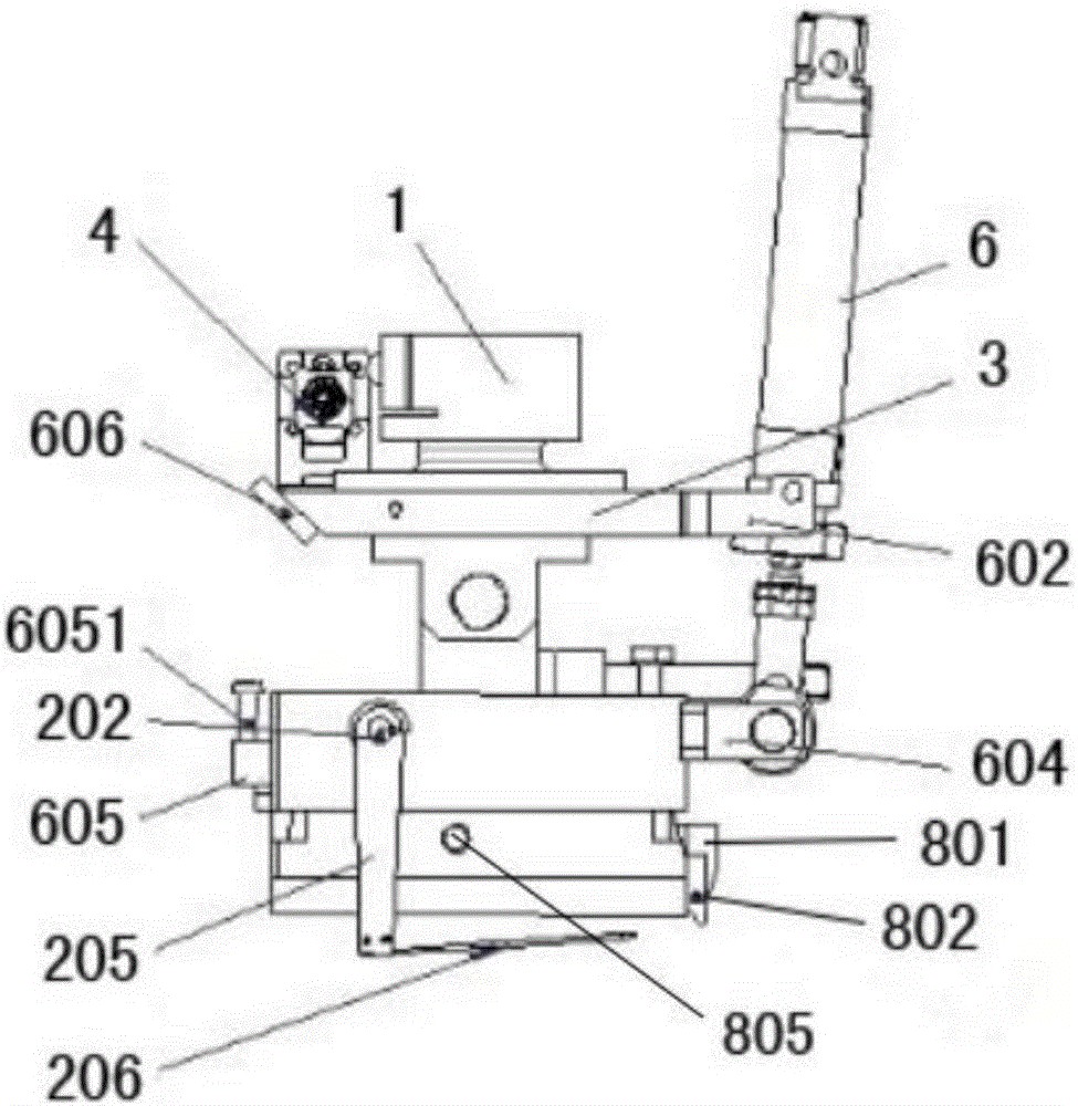 Automatic scraping plate type air bubble removing mechanism