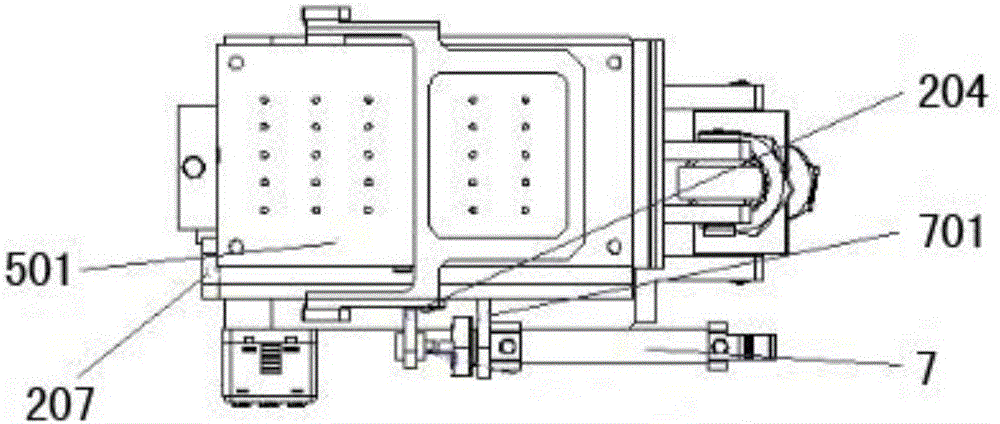 Automatic scraping plate type air bubble removing mechanism