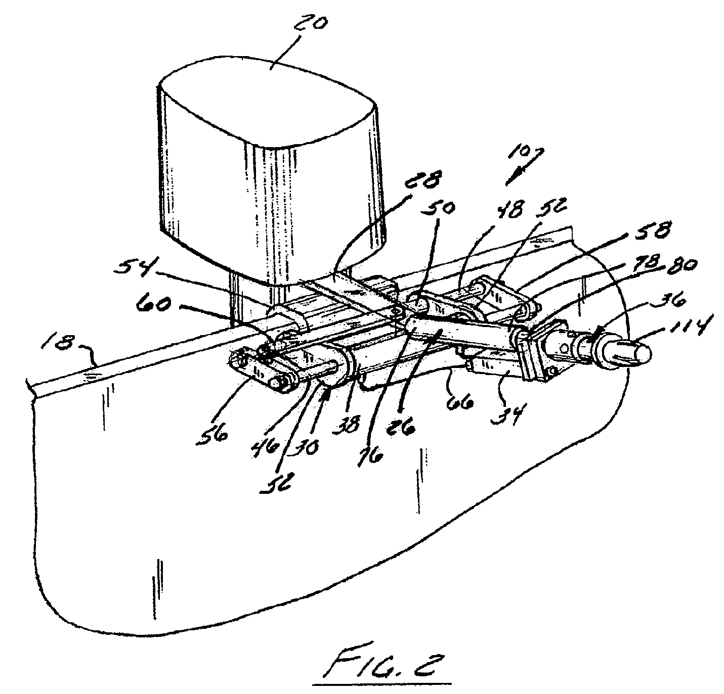 Tiller operated marine steering system