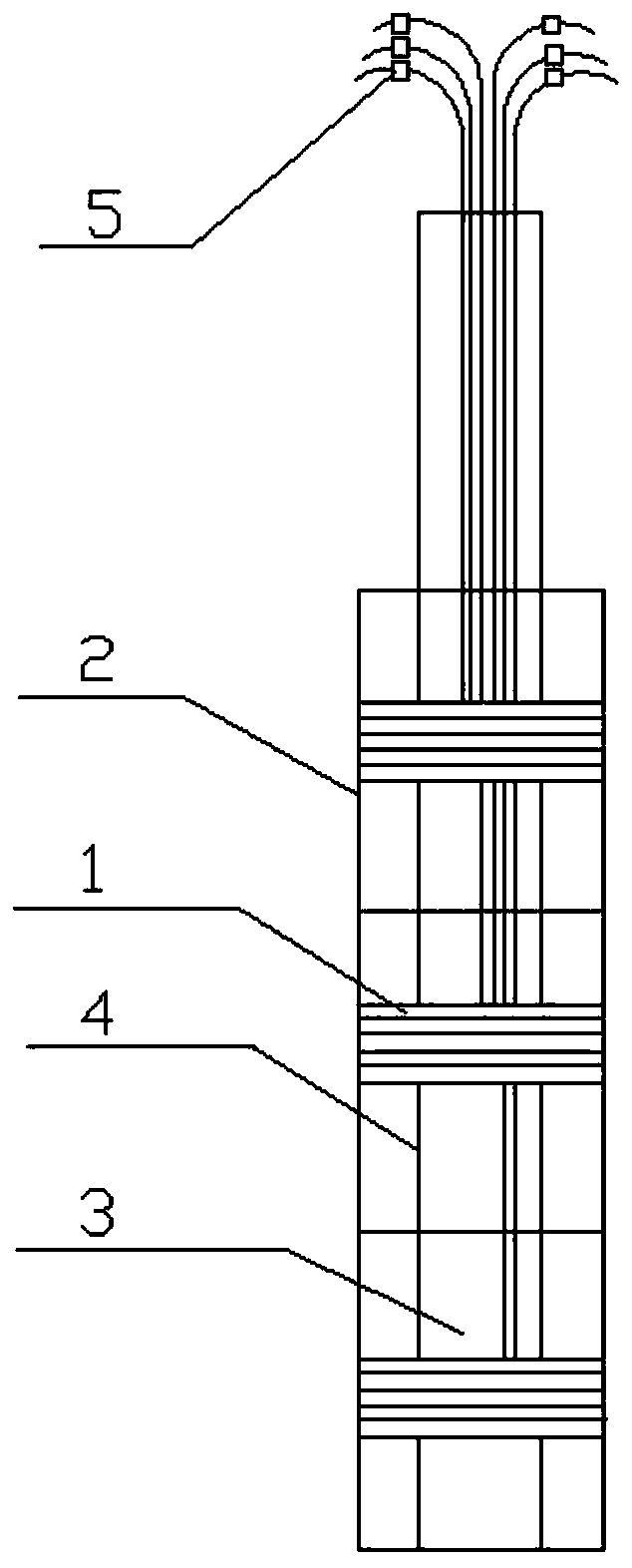 Multilayer soil gas sampler and sampling method