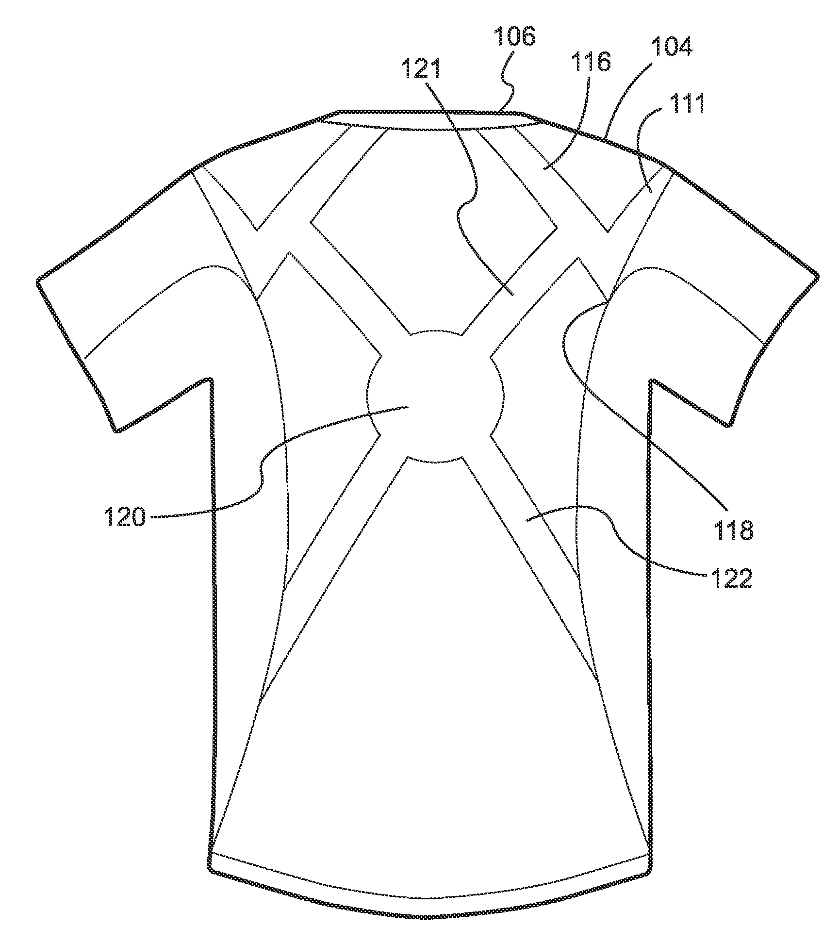 Shirts and shorts having elastic and non-stretch portions and bands to provide hip and posture support