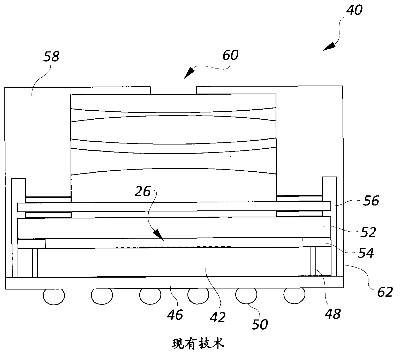 Wafer level optical sensor package and low profile camera module, and method of manufacture