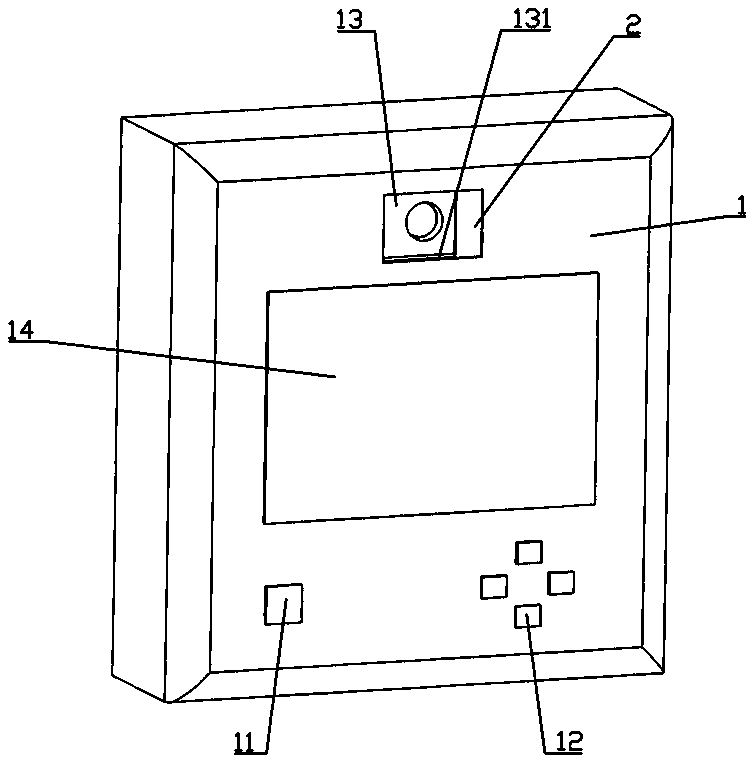 Multidirectional face identification device