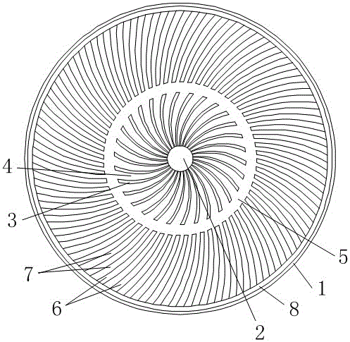 Centrosymmetric radial bipolar plate flow field structure for solid polymer electrolyte (SPE) electrolysis