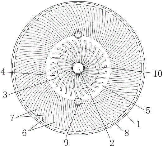 Centrosymmetric radial bipolar plate flow field structure for solid polymer electrolyte (SPE) electrolysis