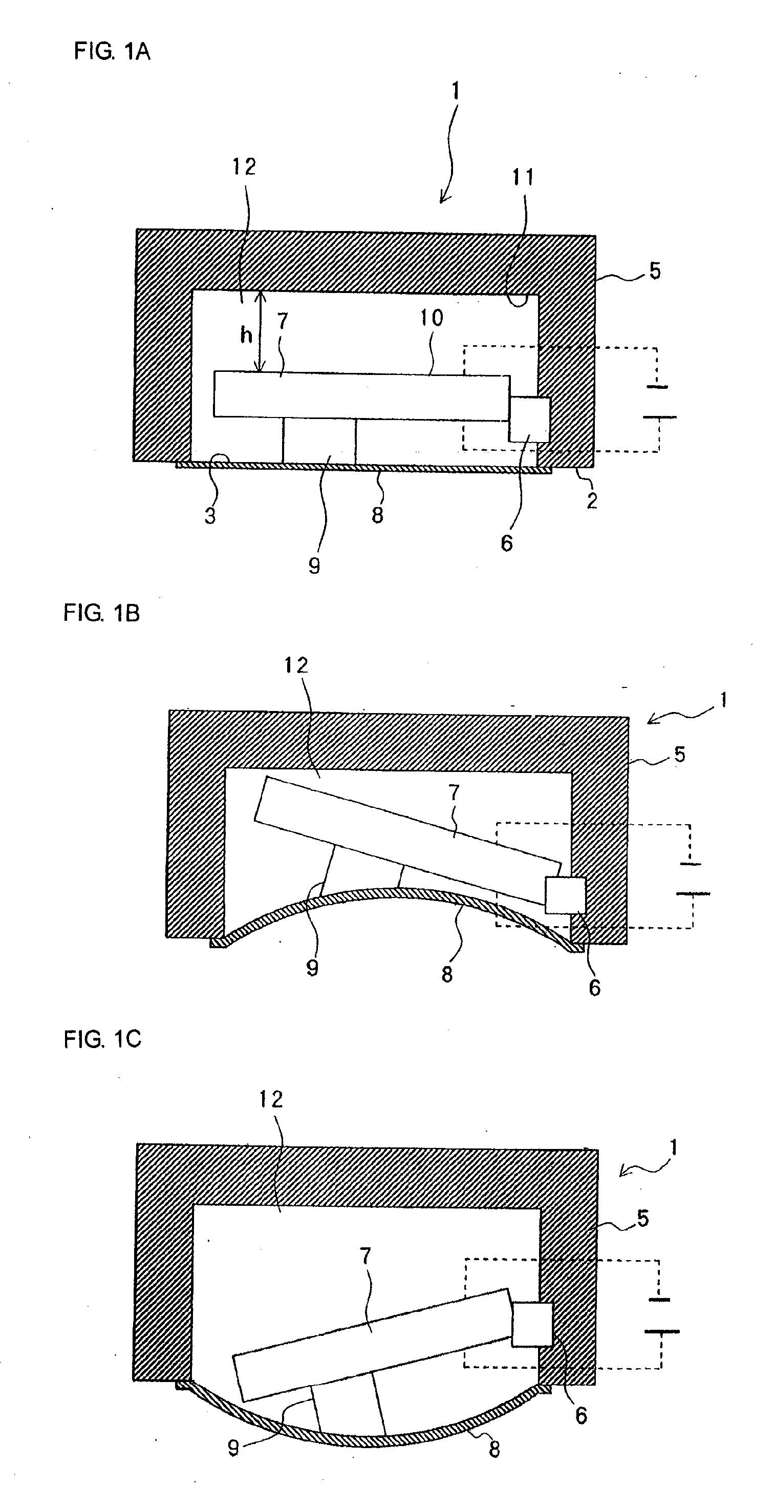 Piezoelectric acoustic element, acoustic device, and portable terminal device