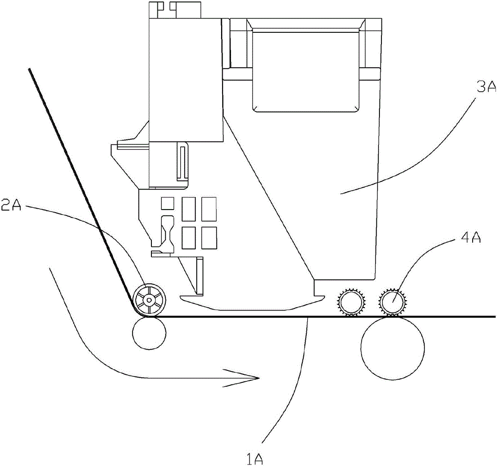 Front-in front-out ink-jet printing equipment