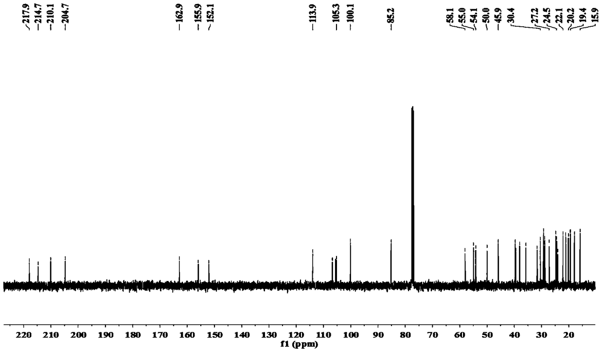 A kind of phloroglucinol compound and its application in the preparation of antibacterial drugs